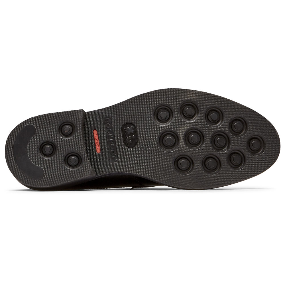 Loafers Rockport Męskie Czarne - Kenton Penny - OP4958176